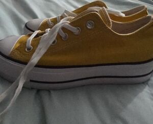 Converse Yellow Athletic Shoes